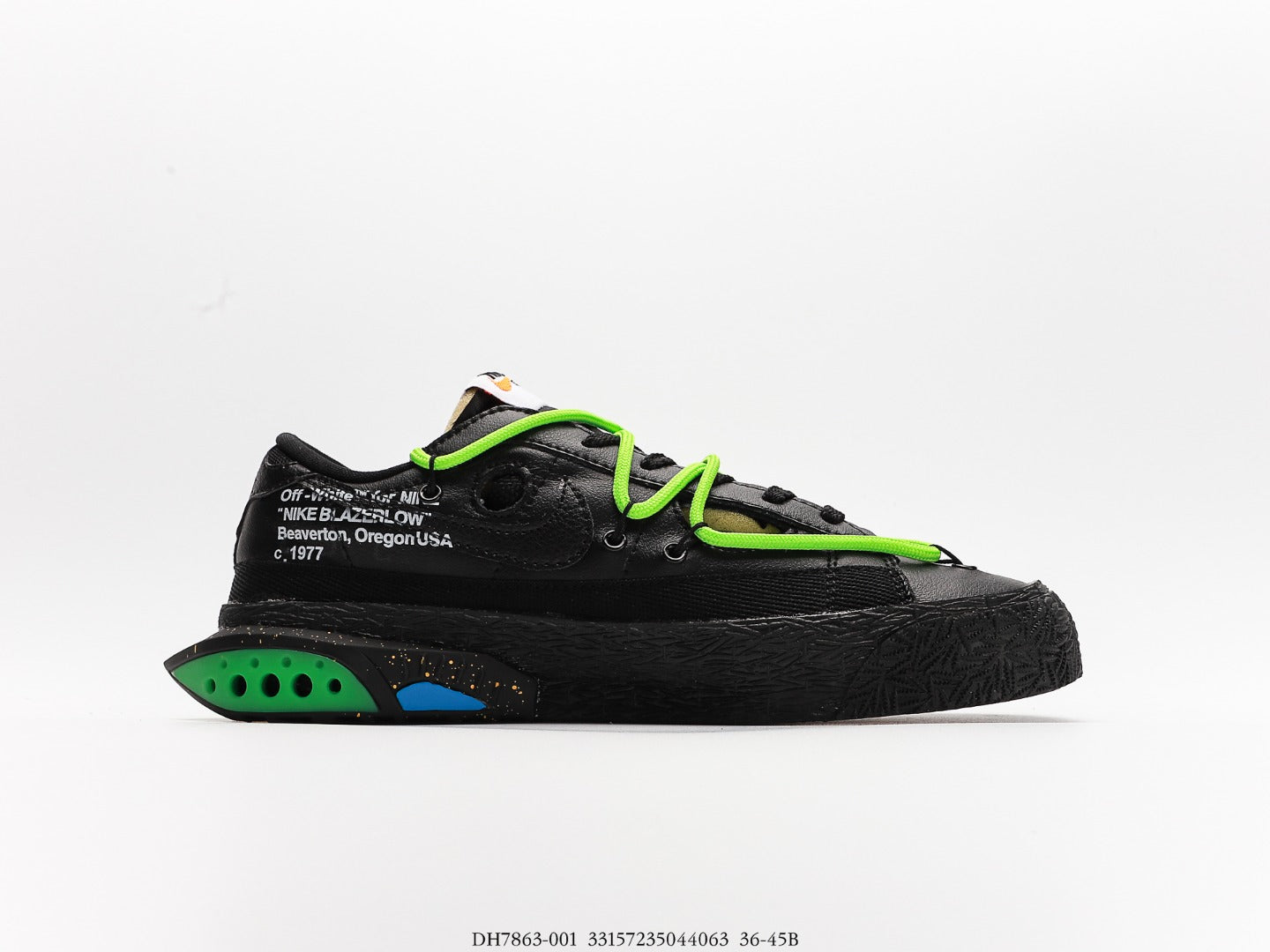 Nike Blazer Low Off-White Black Electro Green