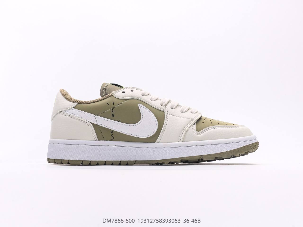 Jordan 1 Retro Low Gold Travis Scott Natural Olive