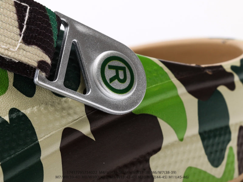 Crocs Classic Clog A Bathing Ape ABC Camo Green