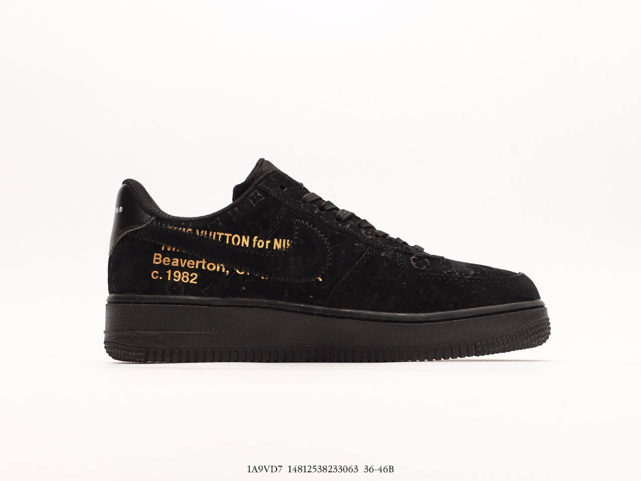 Louis Vuitton Nike Air Force 1 Low Black