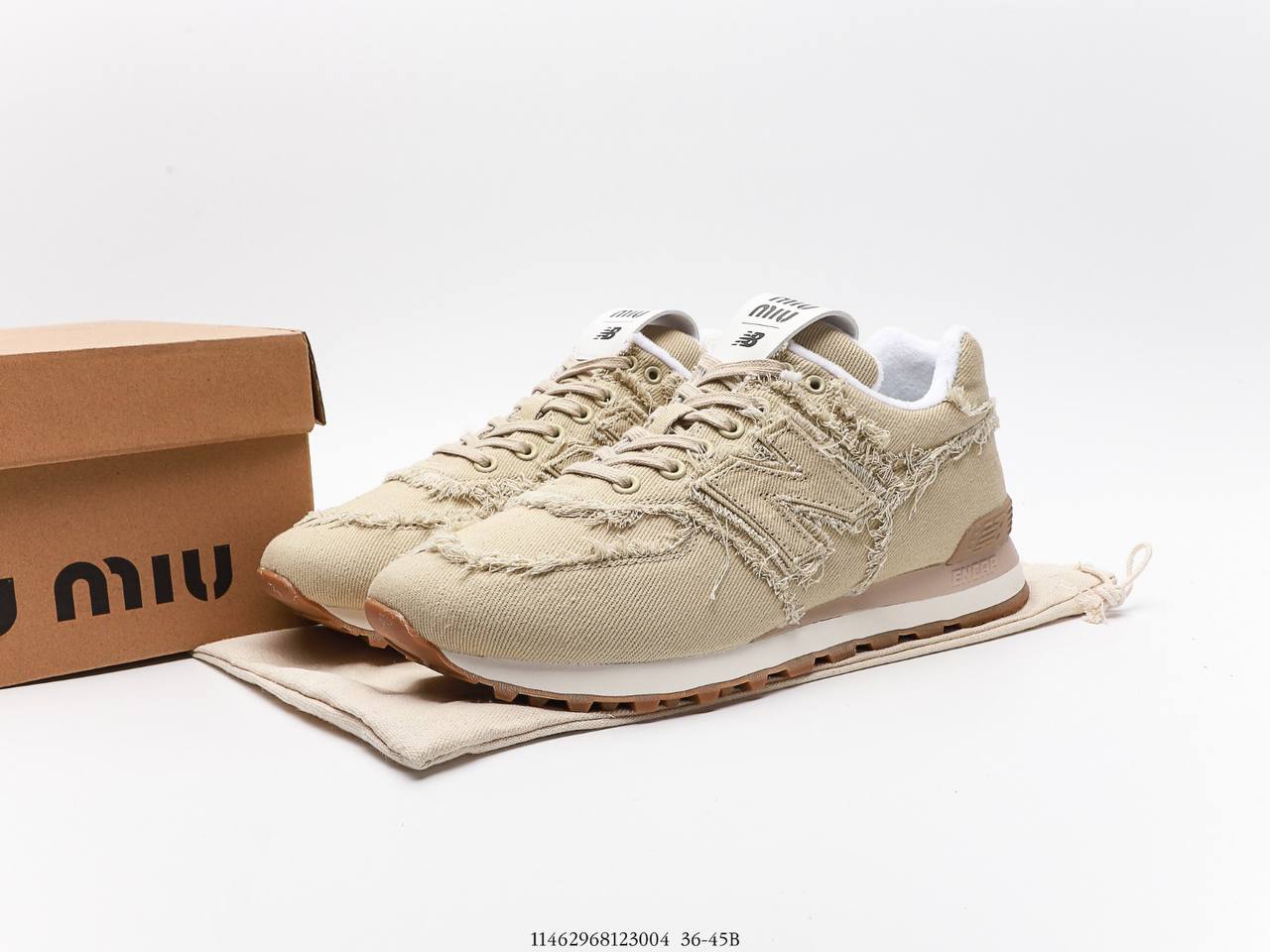 New balance 574 Miu Miu denim colonial beige