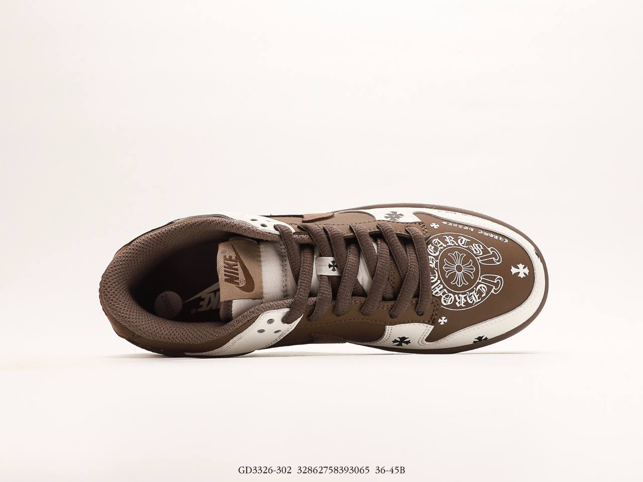 Nike Chrome Hearts x Nike Dunk Low White and Brown