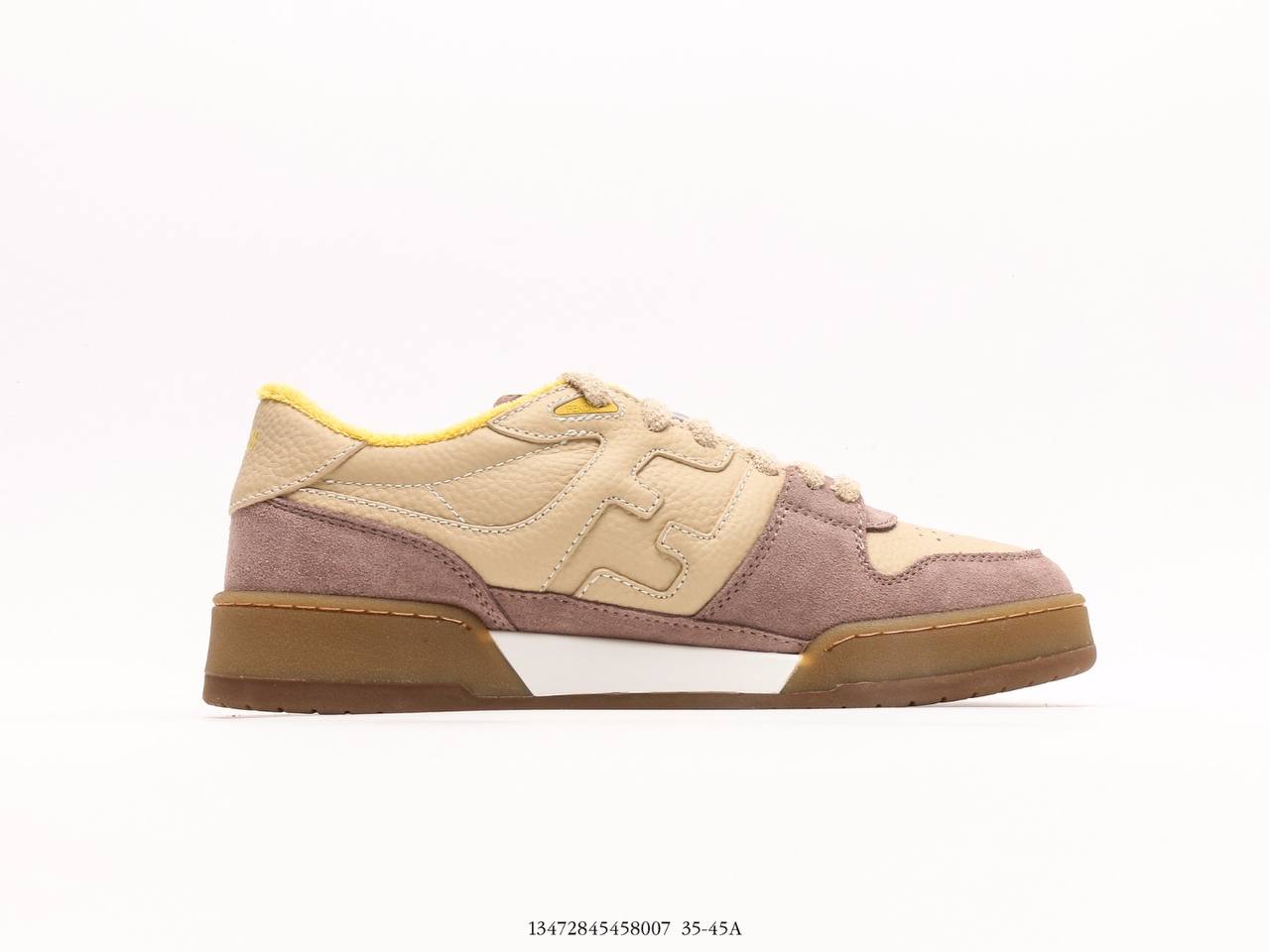 Fendi Match low Tops Beige Gum Yellow