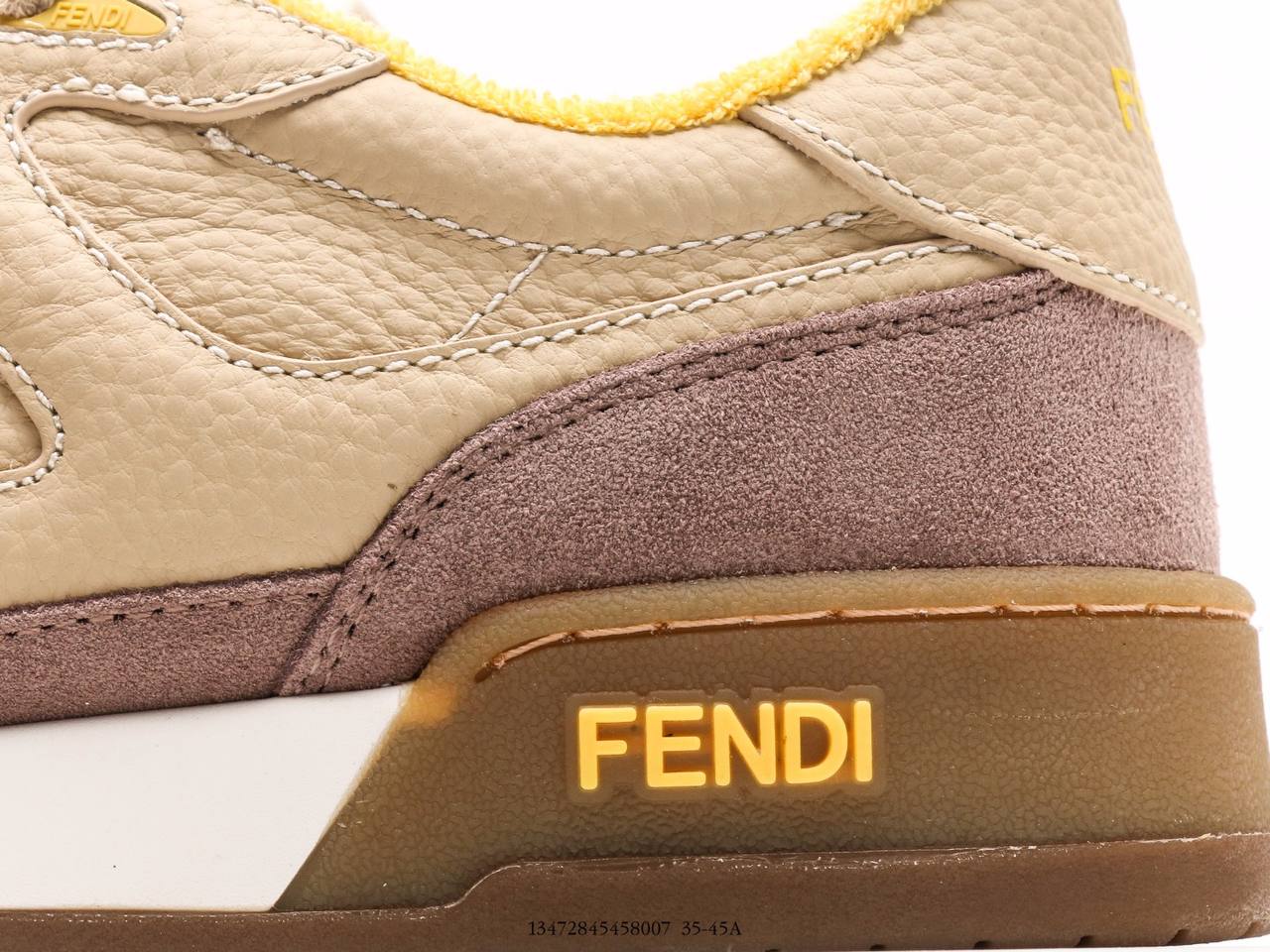 Fendi Match low Tops Beige Gum Yellow