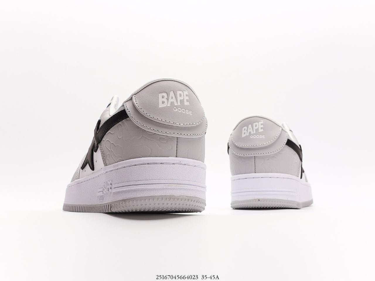 A Bathing Ape Bape Sta Low Grey Black