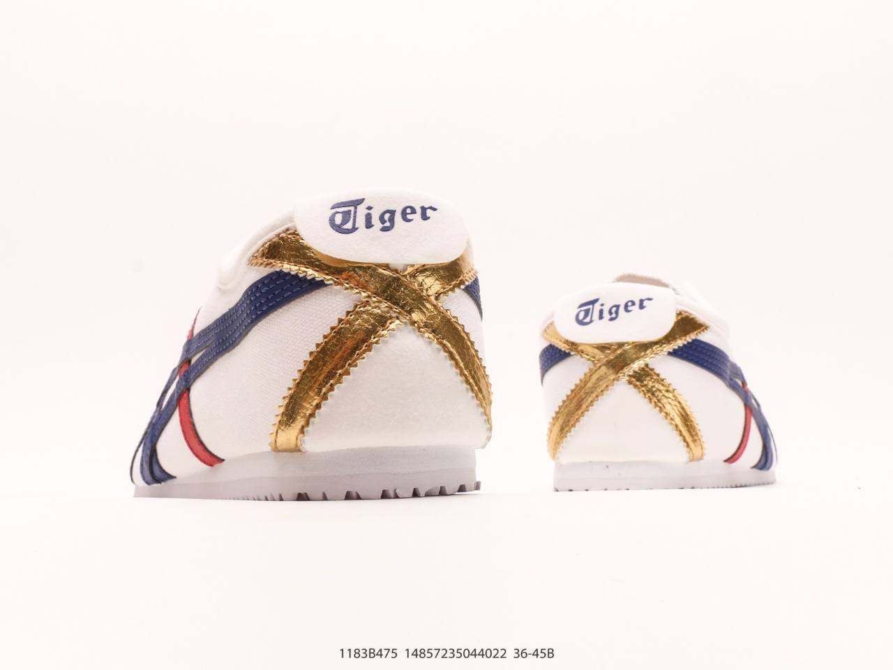 OnitsukaTiger Mexico 66  White Dark Blue Red Gold