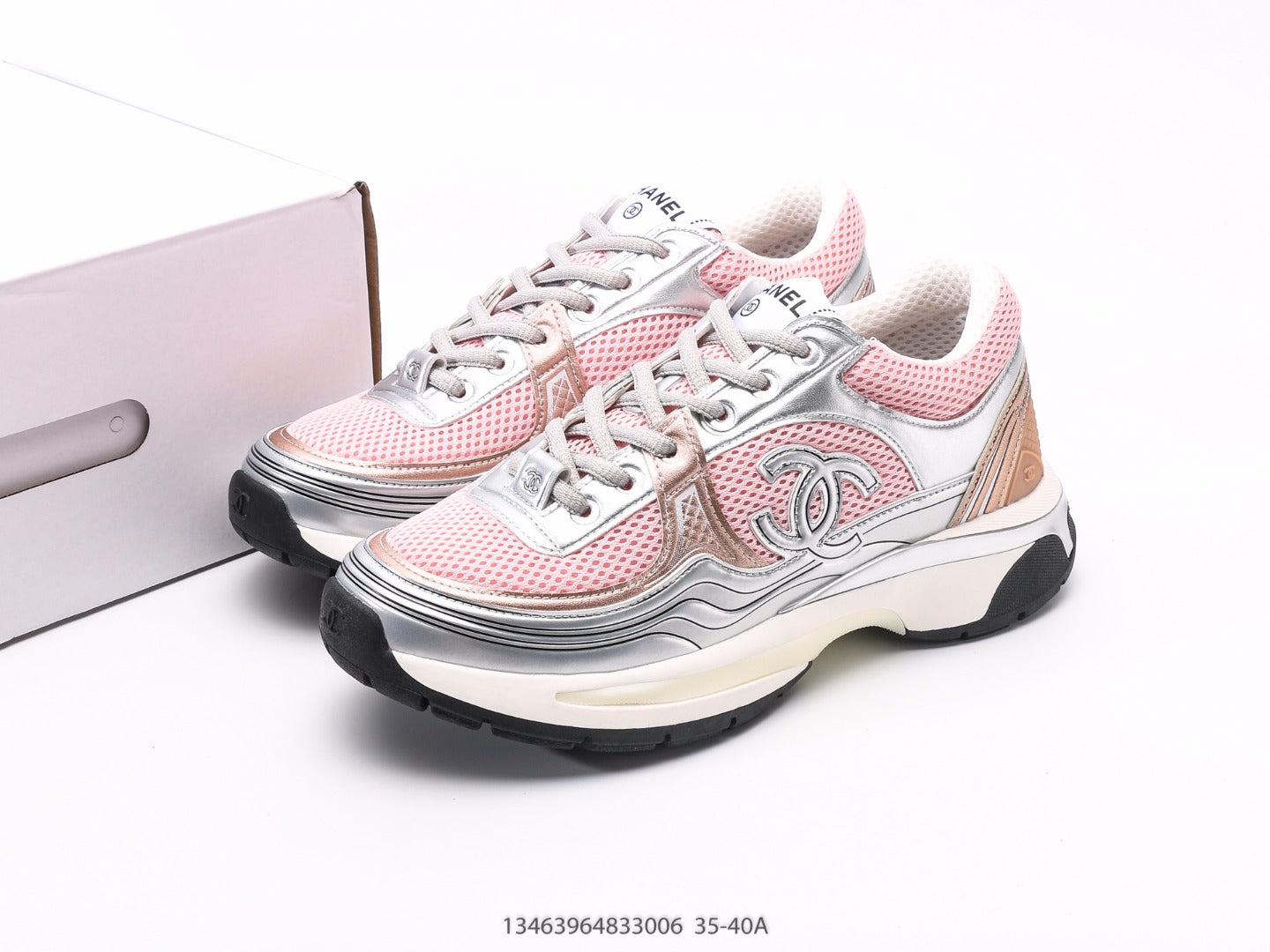 Chanel Silver Pink