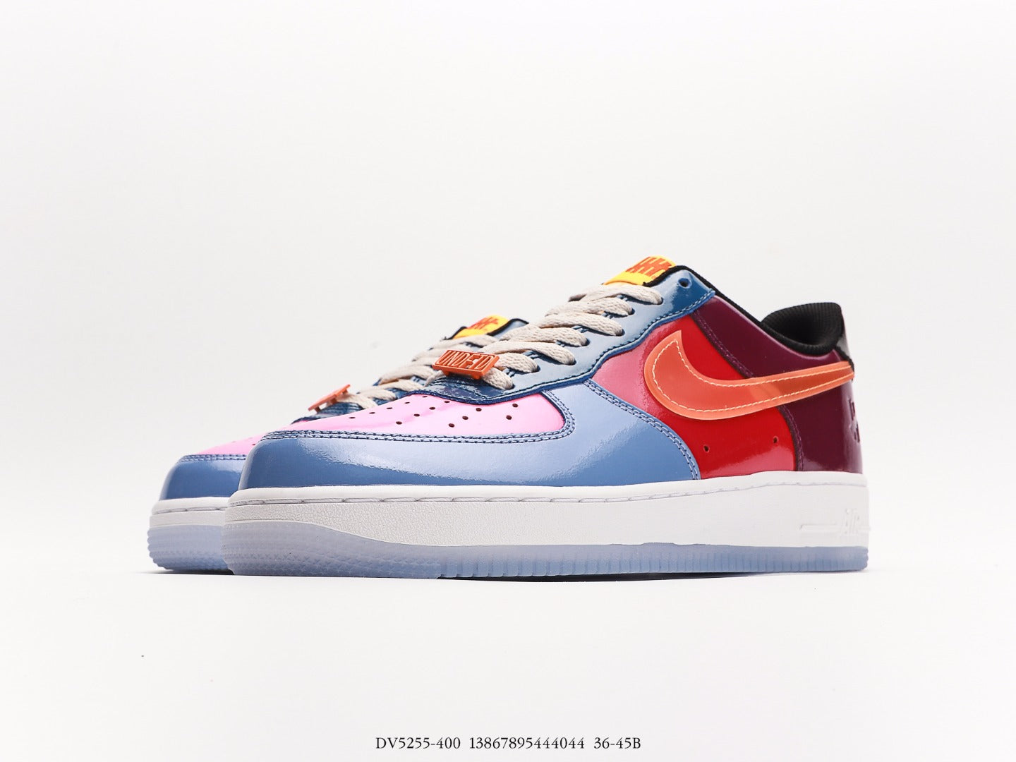 Nike Aor Force 1 Low SP undefeated Multi-Patent Total Orange