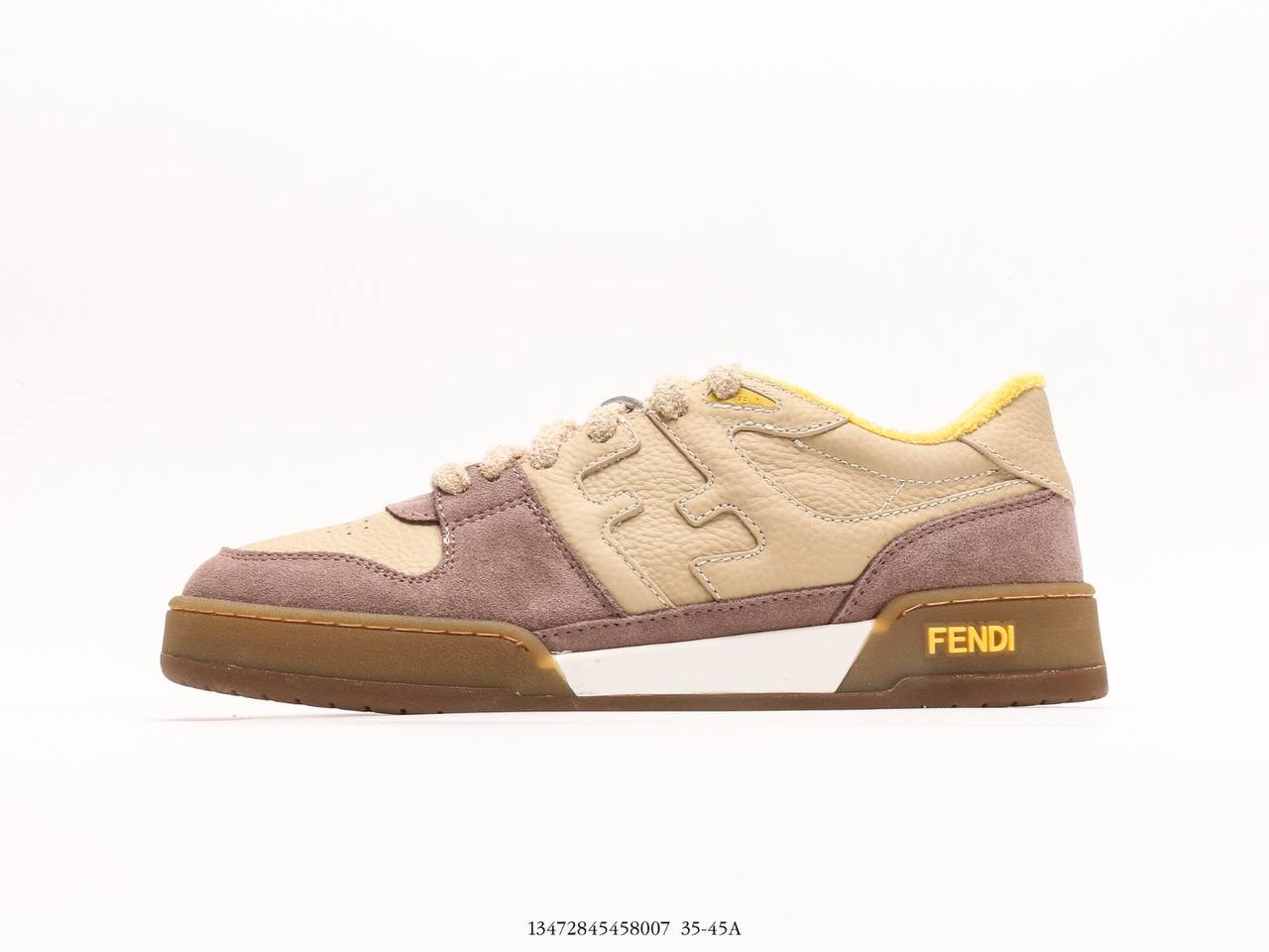 Fendi Match low Tops Beige Gum Yellow