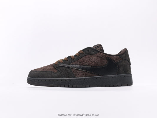 Travis Scott x Nike Jordan 1 Low  "velvet brown "